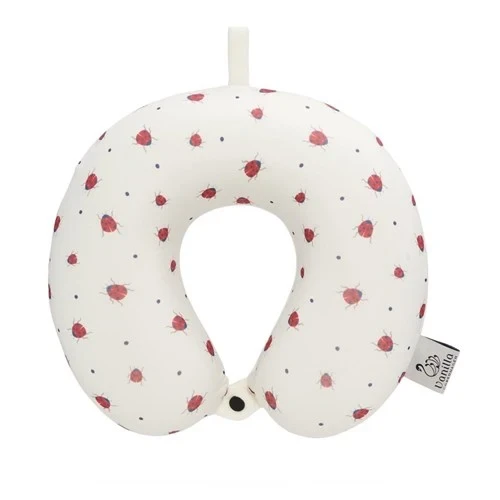 Poduszka podróżna rogal Travel Ladybug dla dzieci Vanilla Copenhagen