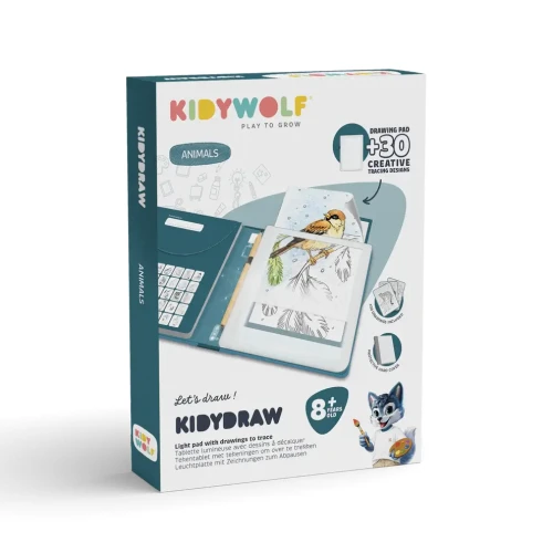 Tablet-graficzny-z-szablonami-do-rysowania-KIDYDRAW-PAD---Animals--Kidywolf.webp