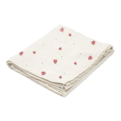 Kocyk pieluszka muślinowa Swaddle Ladybug 100x100