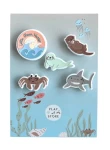 Przypinki - Charmsy do koszyczka do rowerka biegowego Little Ocean - 