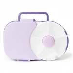 Śniadaniówka dla dzieci 2in1 LUNCHBOX & SNACK SPINNER Grape fioletowy