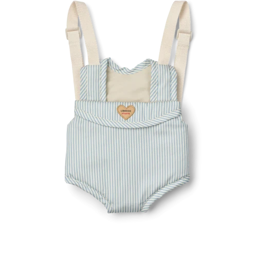 Liewood Eleanor – nosidełko dla lalek i pluszaków 3+ - stripe Beach blue / creme de la creme