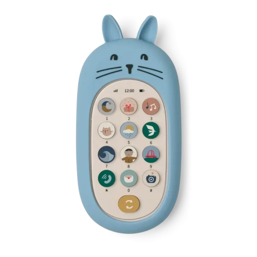 Liewood Fidi – interaktywny telefon króliczek z dźwiękami 18m+ - Beach Blue