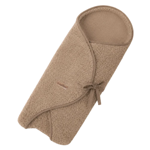 Otulacz wełniany dla niemowlaka Zaffiro Nevada Light Brown 0–12m