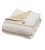 Kocyk bawełniany Zaffiro Alba Beige 75 × 100 cm – beżowy w paski