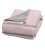 Kocyk bawełniany Zaffiro Alba Baby Pink 75 × 100 cm – różowy w paski