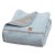 Kocyk bawełniany Zaffiro Alba Baby Blue 75 × 100 cm – błękitny w paski
