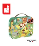 Puzzle w walizce dzień na farmie 24 elementy  3+