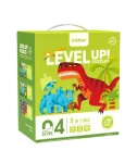 LEVEL UP! Zestaw dziecięcych puzzli dla zaawansowanych - Dinozaury