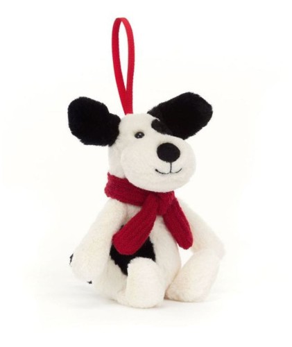 Łaciaty Piesek zawieszka świąteczna na choinkę Jellycat London orginalne