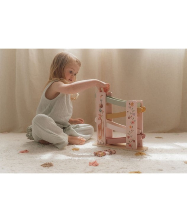 Autka dla dziewczynki różowe Little Dutch