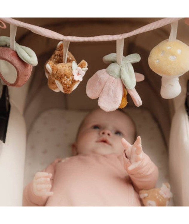 Zawieszka interaktywna do wózka/fotelika Fairy Garden od Little Dutch