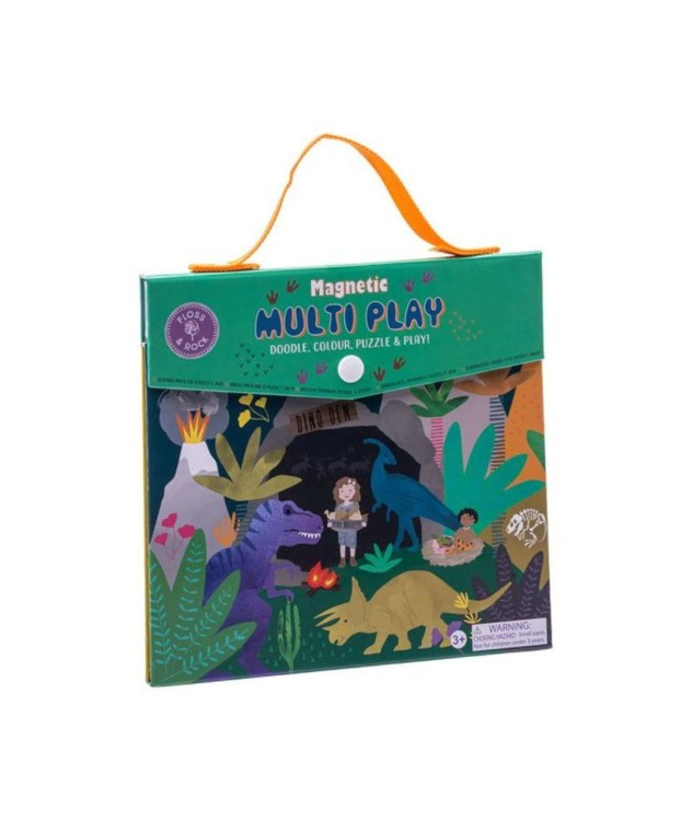 Dinozaury Zestaw Magnetycznych i Plastycznych Zabaw 4 w 1