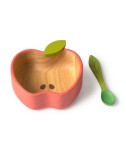 Drewniana Miseczka dla Dziecka Jabłko blw
