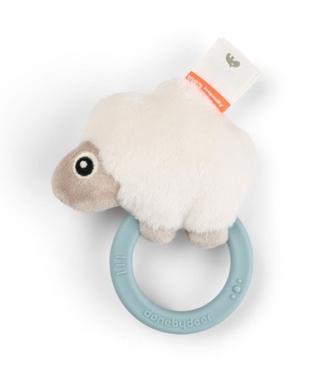 Grzechotka z Gryzakiem Owieczka Sheepy - bezpieczne grzechotki dla niemowląt