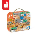 Puzzle w walizce Plac budowy 36 elementów 4+