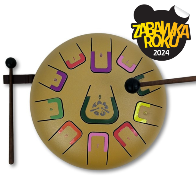 Tambu bębenek językowy Gold Mat instrument dla dziecka