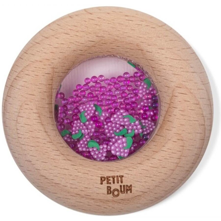 Grzechotka sensoryczna Petit Boum Winogrona
