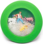 Sensoryczny dysk z figurkami A-Ku-Ku! Peekaboo, motyw Farma