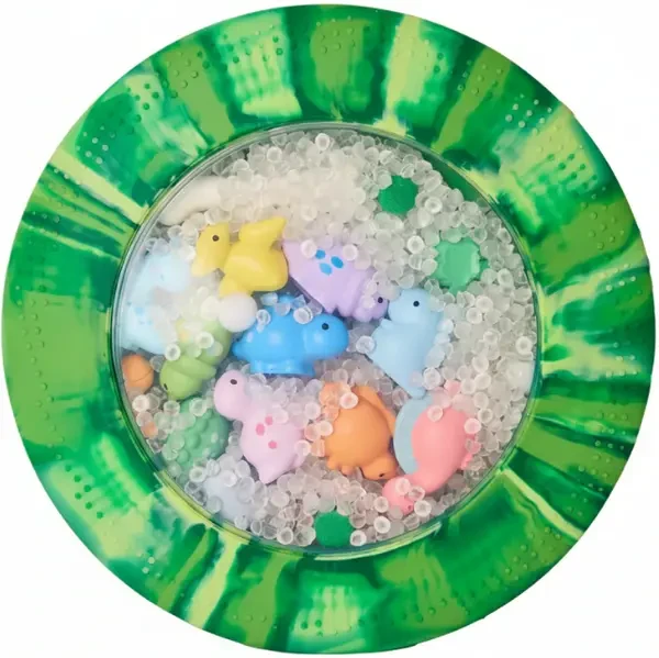 Sensoryczny dysk z figurkami A-Ku-Ku! Peekaboo, motyw Dinozaur Jellystone