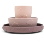 Zestaw Obiadowy z Przyssawką Stick&Stay Powder